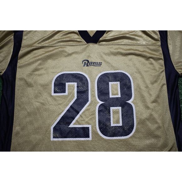 Marshall Faulk St. Louis Rams #28 Puma NFL Jersey - Gold, Size XL - Picture 2 of 9